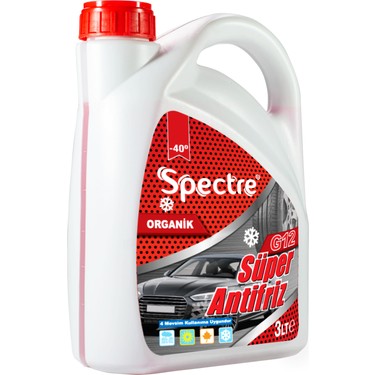 Spectre G12 Organik Antifiriz 3 Litre Kırmızı