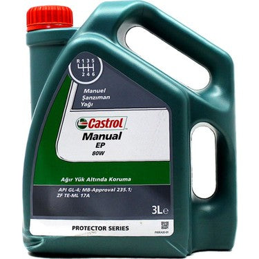 Castrol Manual Ep 80W 3 Lt Manuel Transmisyon ve Şanzıman