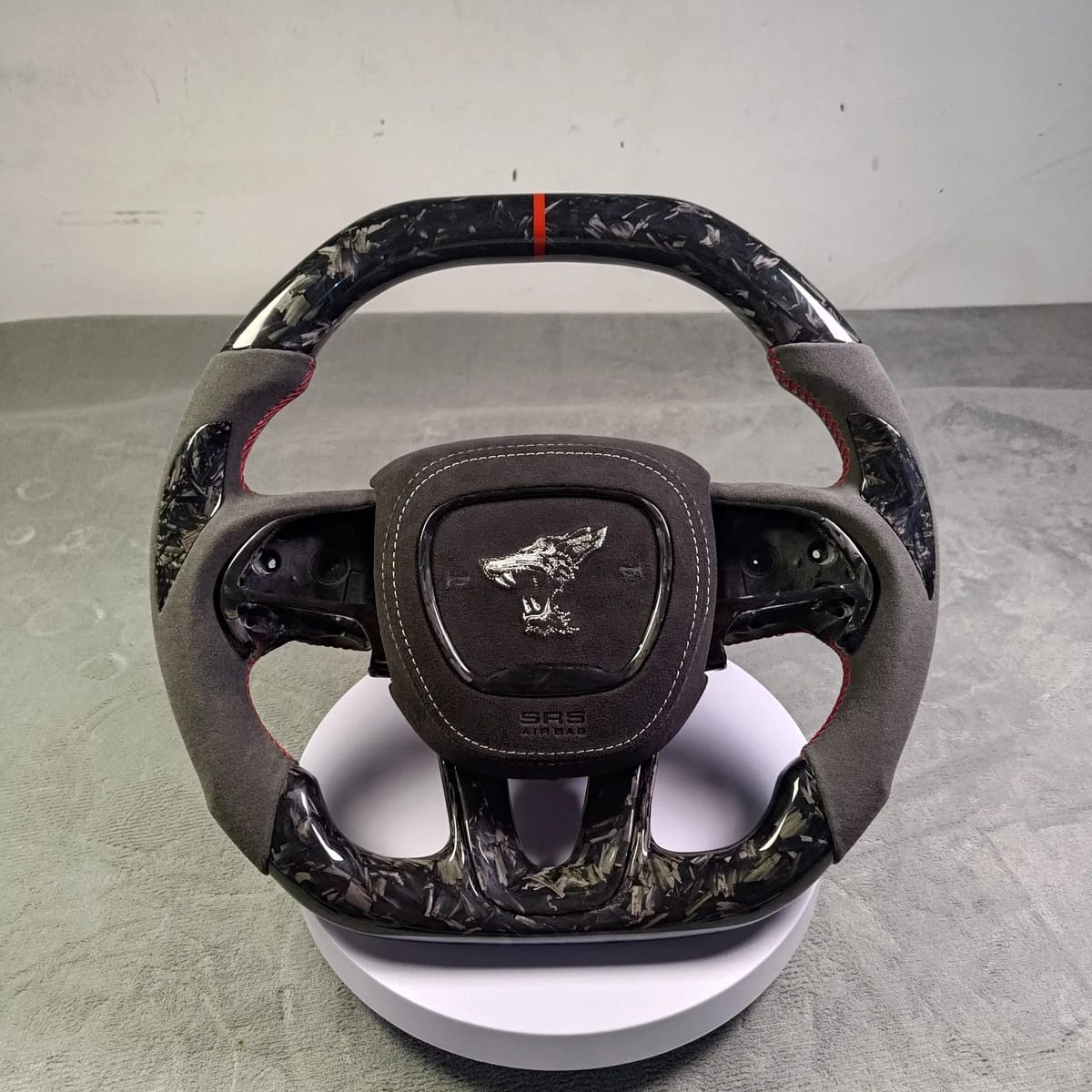 Forged Carbon fiber Steering Wheel Fit Dodge Charger Hellcat Jeep SRT8 2015