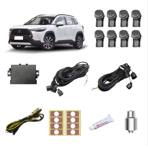 Toyota Corolla park sensörü sistemi 12V araba park 8 sensörler sistemi ön ve arka garaj park sensörü