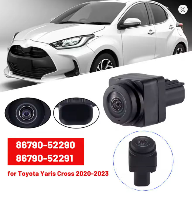 Araba ön kamera Surround görüş kamerası 86790-52290 86790-52291 Toyota Yaris çapraz 2020-2023 için park yardımcı kamera