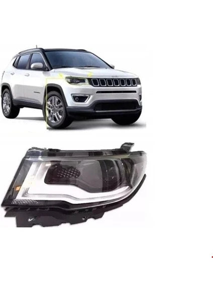 Jeep Compass Ön Far Sol (Halojen Mercekli) 2017-2024