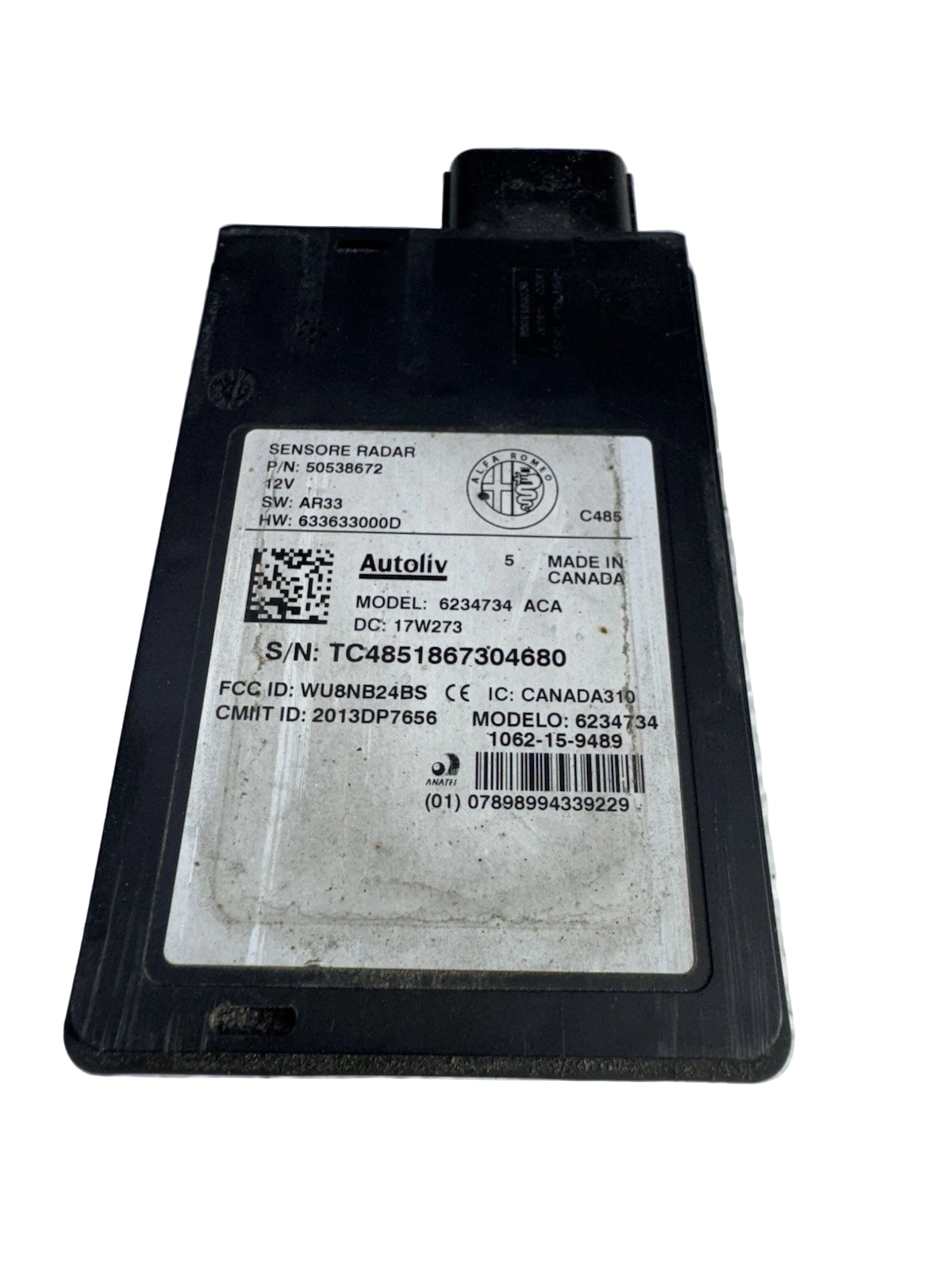 Alfa Romeo Giulia Left Rear Blind Spot Radar Sensor  2017-2024